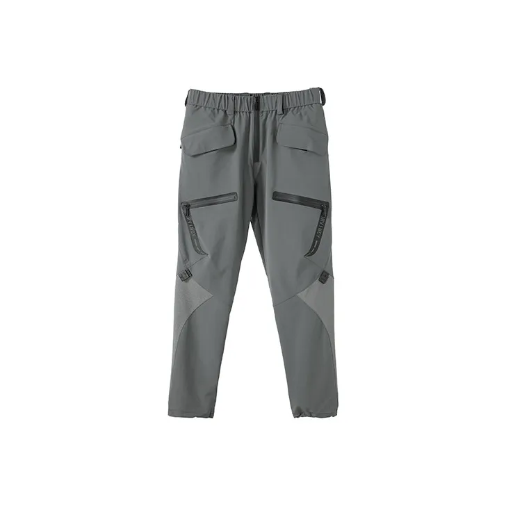 NORVINCY Versatile Pure White Deconstructed Style Knitted Sweatpants Unisex-5