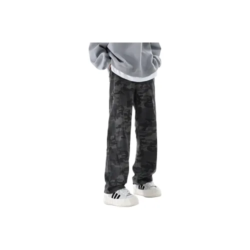 SALAXI Slip Resistant High Top Casual Shoes Mens Camouflage