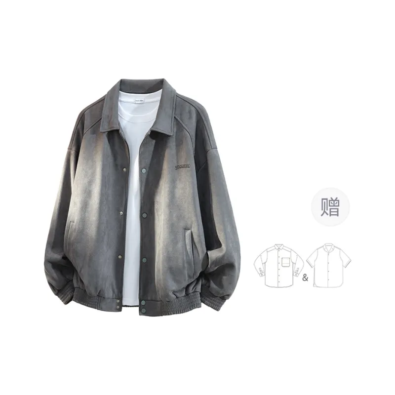 YOSICIL Jackets Coats Men's Matcha Green-20
