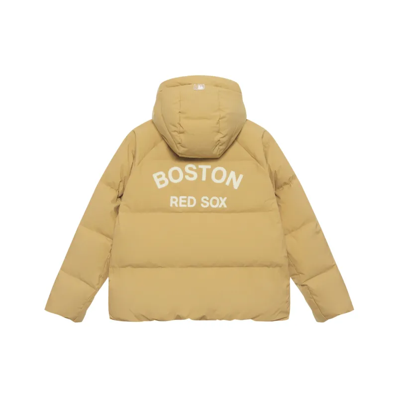 MLB MLB Preppy Style Collection Boston Red Sox FW24 Down Jacket Unisex Beige Yellow-0