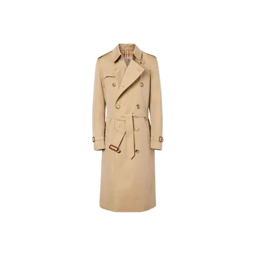 Burberry Trench Coat Men's Gray Yellow