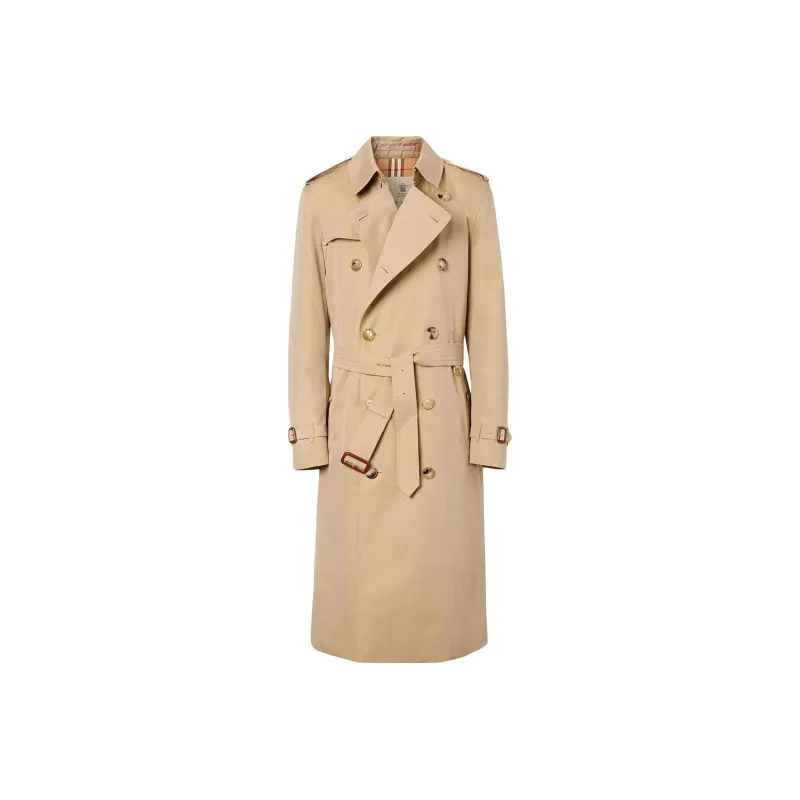 Burberry Trench Coat Men's Gray Yellow-0