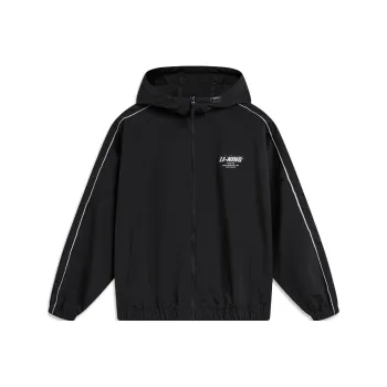 LiNing Lotus Leaf Trench Coat Unisex Black