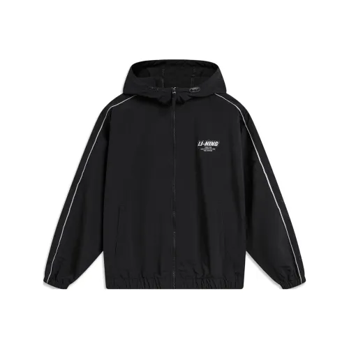 LiNing Lotus Leaf Trench Coat Unisex Black