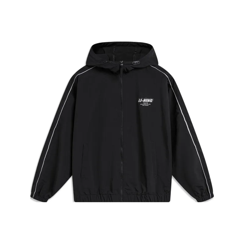 LiNing Lotus Leaf Trench Coat Unisex Black-0