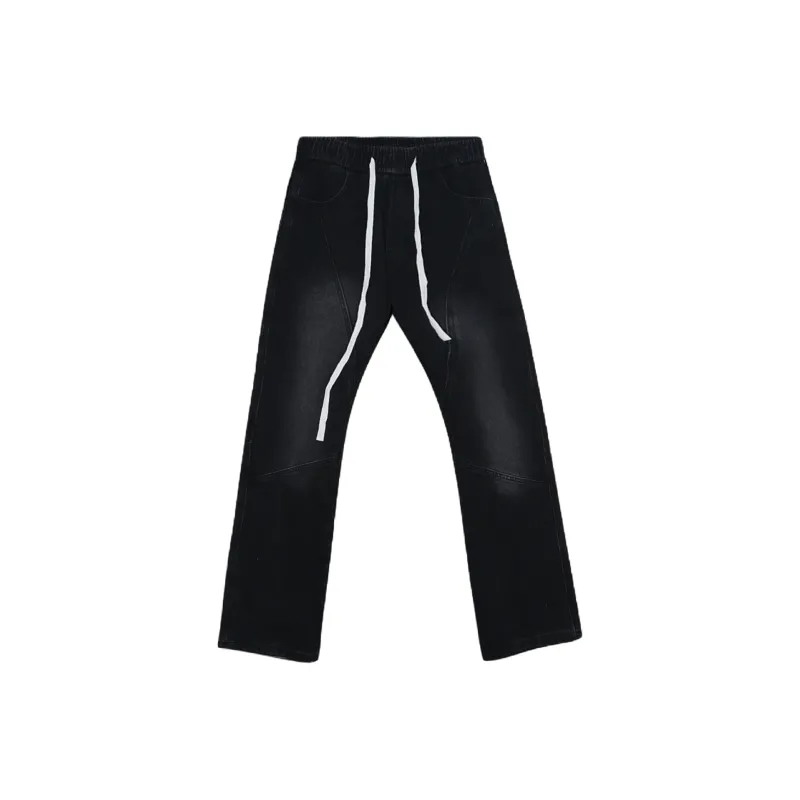 Menglaini Jeans Unisex Black-0