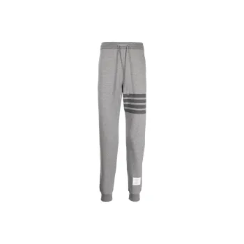 THOM BROWNE Striped Cotton Track Pants