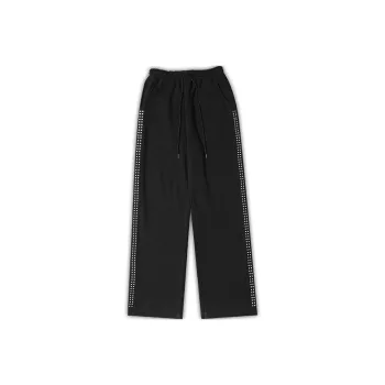SHOOT BRAND Straight Casual Pants Unisex Black