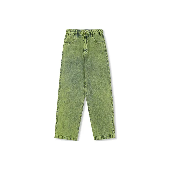 DEFINEX SS22 Wide Leg Jeans Unisex Green-0
