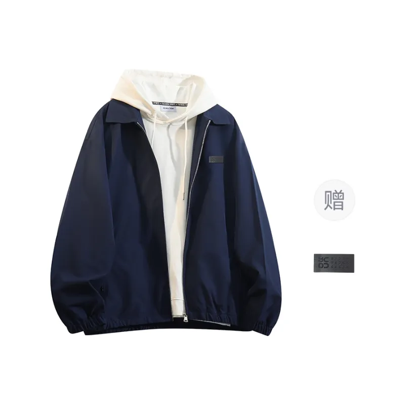 YOSICIL Jackets Coats Unisex Cream Gray-14