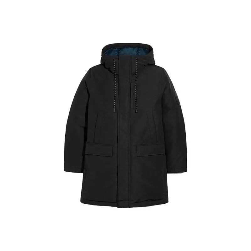 COACH Parka Coats Men Black-0