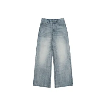 SONGS ALONG Jeans Unisex Light Blue