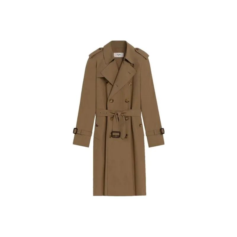 CELINE Trench Coats Men Camel-0