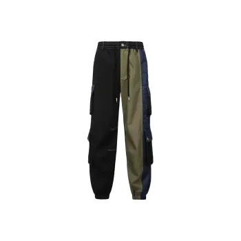 Feng Chen Wang Deconstruction Cargo Pants Men Black
