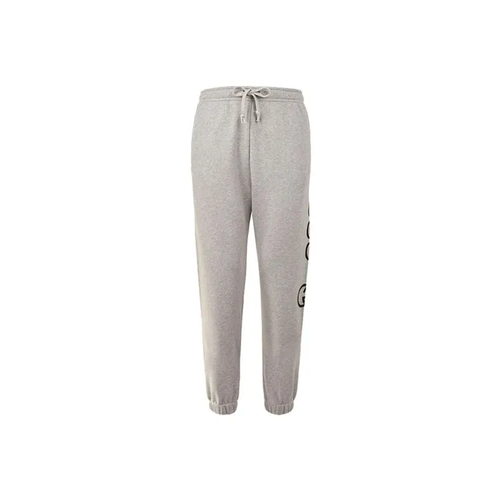 GUCCI SS21 Knitted Sports Pants Men's Gray-0