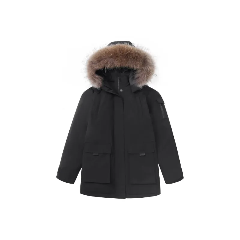 CAMEL Warm Fleece Series Down Jacket Unisex-3