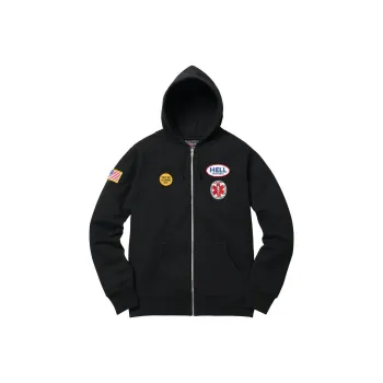 Supreme Hysteric Glamour Patches Zip Up Sweatshirt