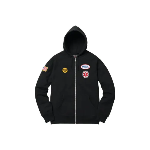 Supreme Hysteric Glamour Patches Zip Up Sweatshirt