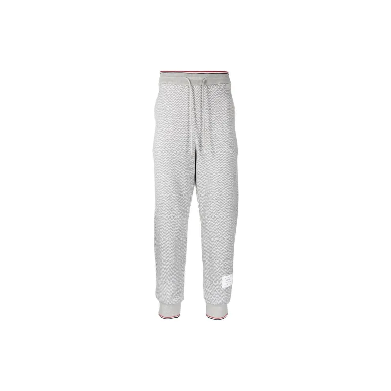 THOM BROWNE Logo Patch Drawstring Track Pants-0