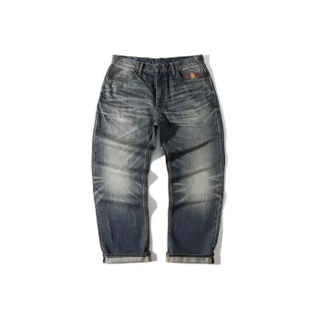 TEKABLU Jeans Men's Washed Blue