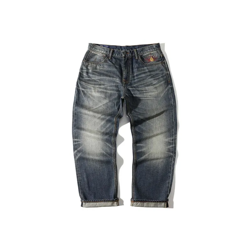 TEKABLU Jeans Men's Washed Blue-0
