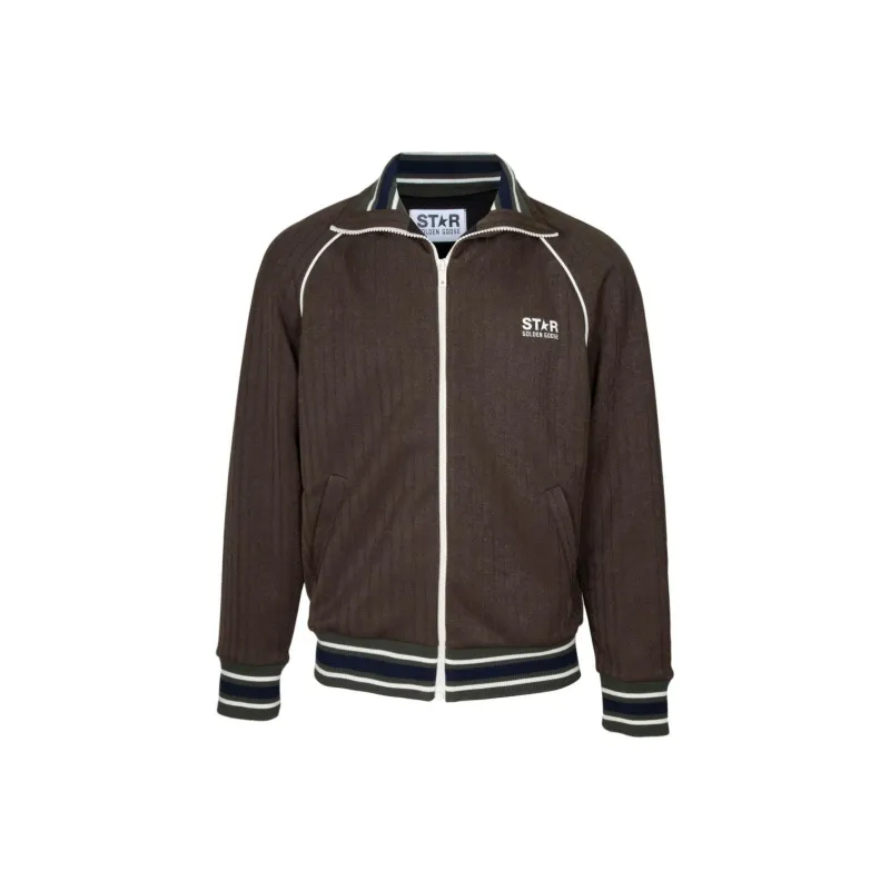Golden Goose Logo Printed Zip Up Sweatshirt-0