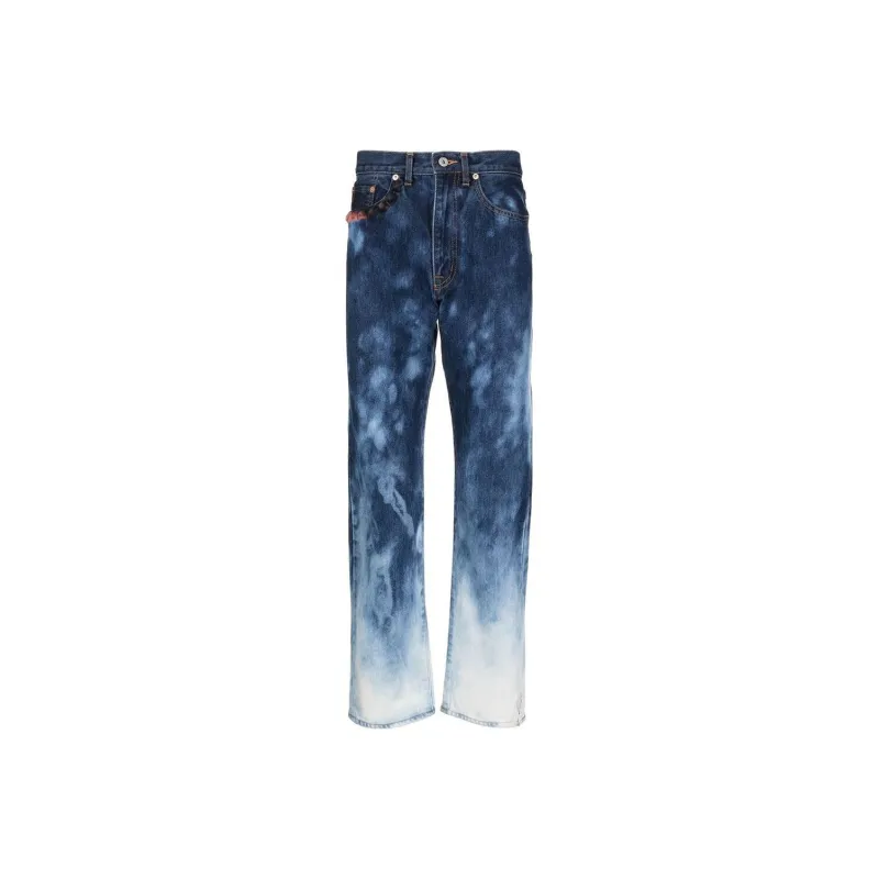 Doublet Faded-effect Straight-leg Jeans-0