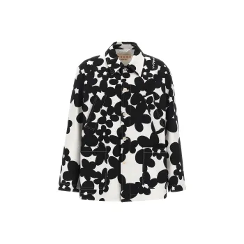 MARNI Floral Printed Buttoned Jacket