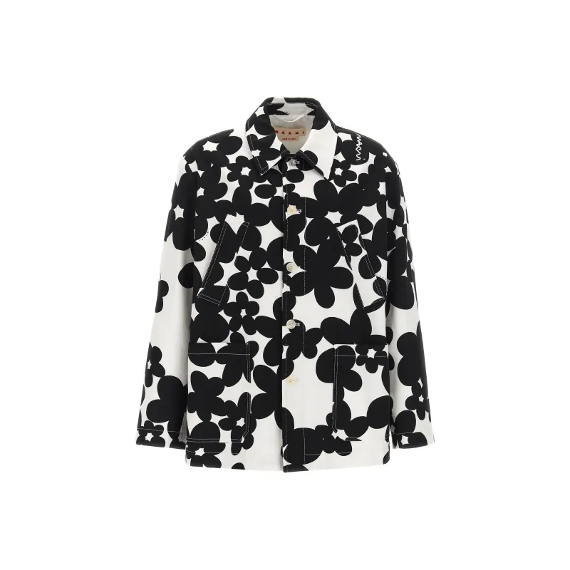 MARNI Floral Printed Buttoned Jacket-0
