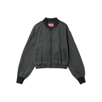DIESEL G-Rail-P1 Cropped Bomber Jacket