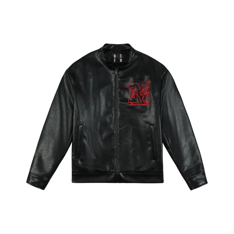 MEDM x MEDM X EVA MEDM X EVA Collaboration FW23 Leather Jacket Unisex-0