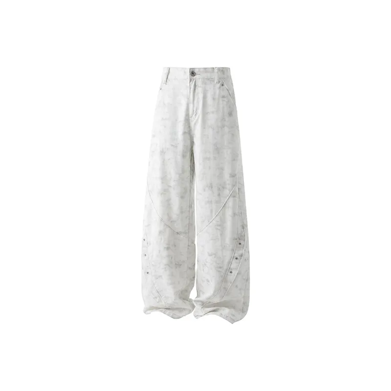 WOLF CODE Jeans Unisex Distressed White-0