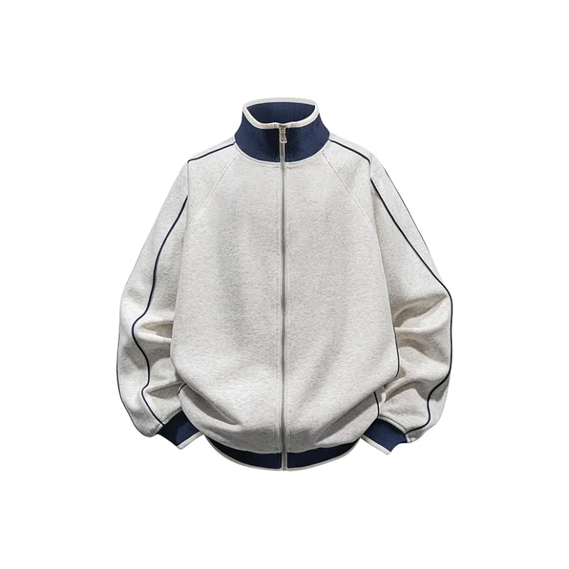 TBSM Jackets Coats Unisex White Heather Gray-0
