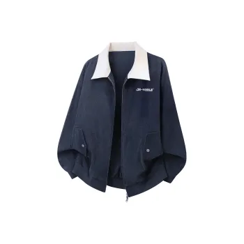 JINBEILE Jackets Coats Unisex Navy Blue