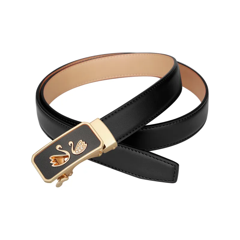 CATELLES Cow Split Leather Belts Women's 2.4cm-2