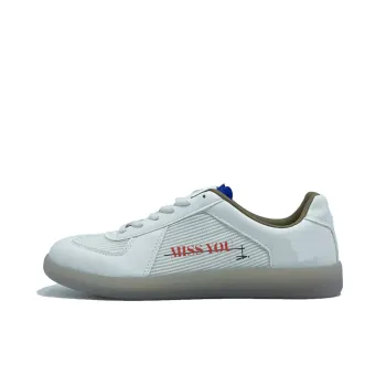 PAIN OR PLEASURE Skateboard Shoes Unisex White Blue Magnolia