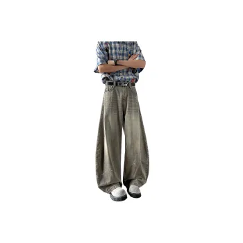 BRYAN JIMENEZ Jeans Unisex Gray