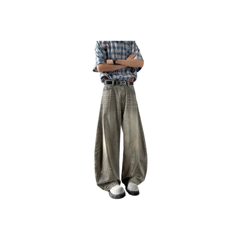 BRYAN JIMENEZ Jeans Unisex Gray-0