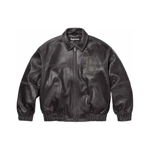 Supreme Gem Studded Leather Jacket
