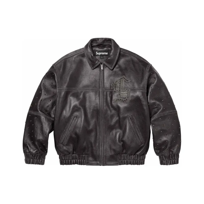 Supreme Gem Studded Leather Jacket-3