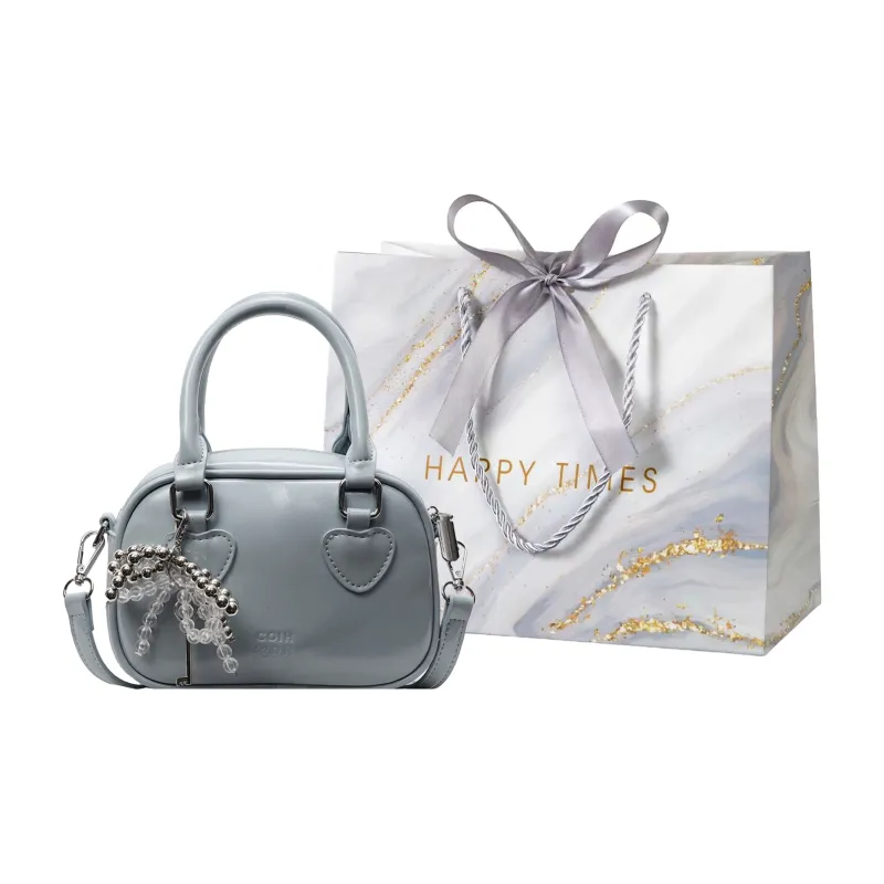 Miss Angel PU Handbag Women's White/Pink/Black-12