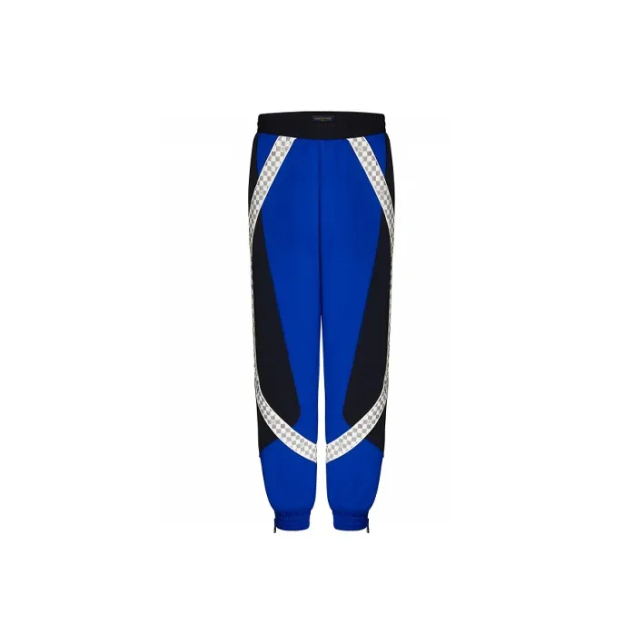 LOUIS VUITTON SS22 Knitted Sports Pants Men's Blue-0