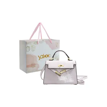 Yalu PU Kelly Bag, Shoulder Bag, Crossbody Bag, Handbag Women's White/Black/Khaki