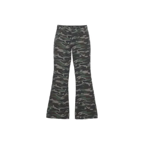 Fax Copy Express Jeans Unisex Green Camouflage
