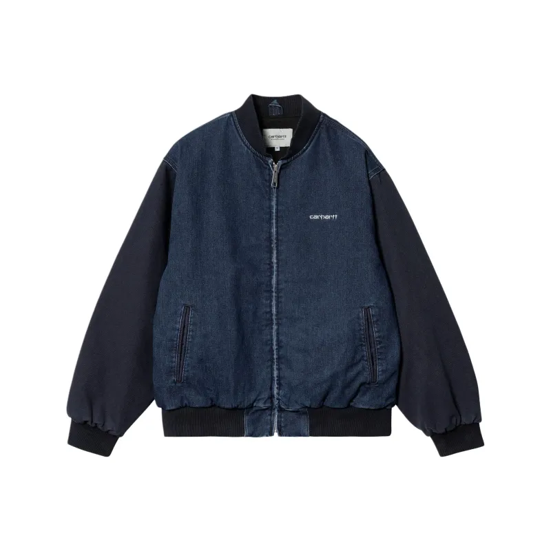 Carhartt WIP Paxon Bomber Jackets Coats Men's Blue-0