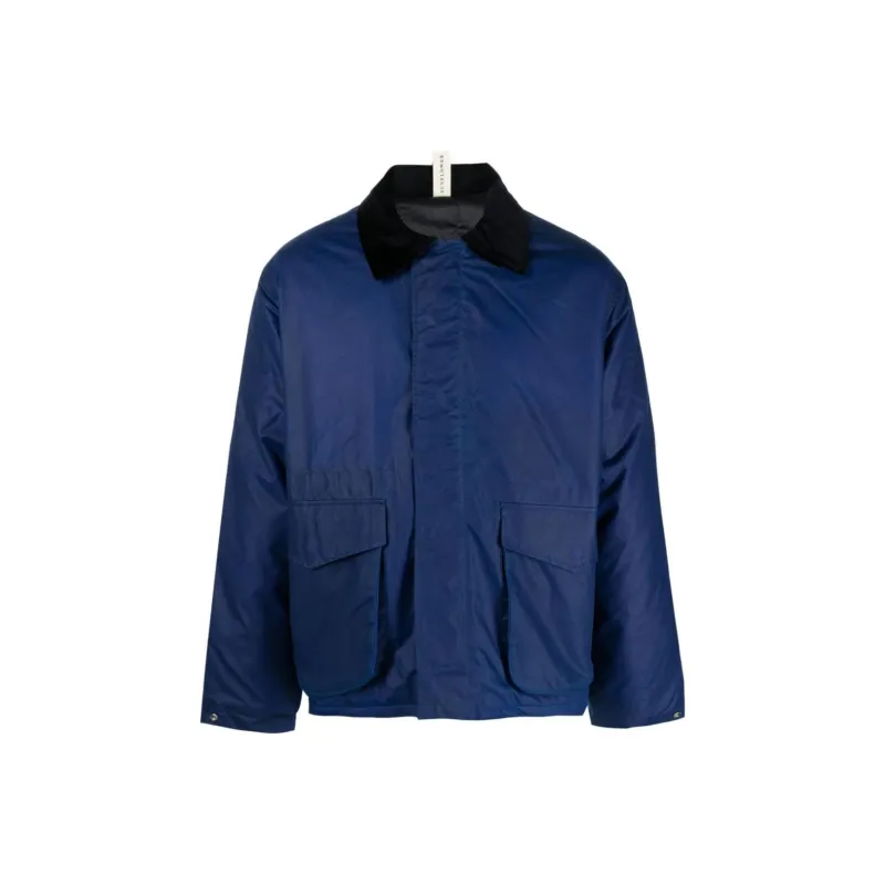 Sunflower Contrast collar Waxed Cotton Jacket-0
