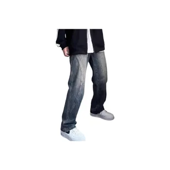 DUATOGE Jeans Men's Vintage Blue 