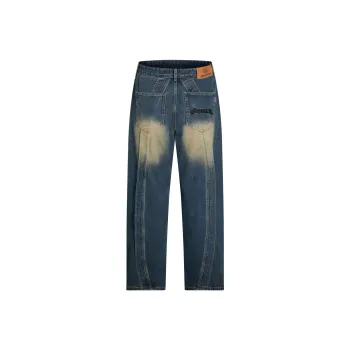 404MOB GANG Jeans Unisex Blue