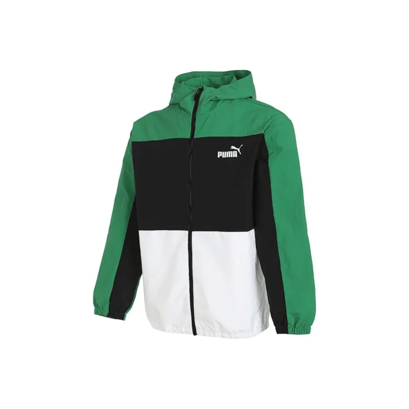 PUMA Jackets Coats Men's Green/Black/White-0