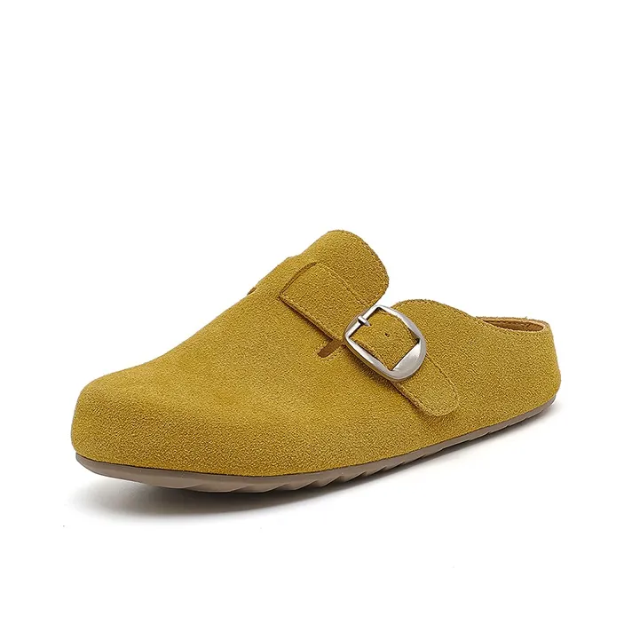 DAPHNE Rubber Sole Slip Resistant Closed Toe Slippers Women's-9
